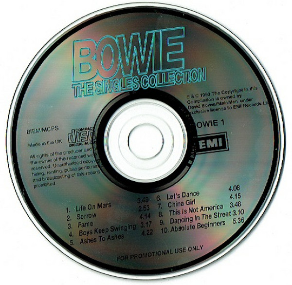 Album herunterladen Bowie - Selection From The Singles Collection