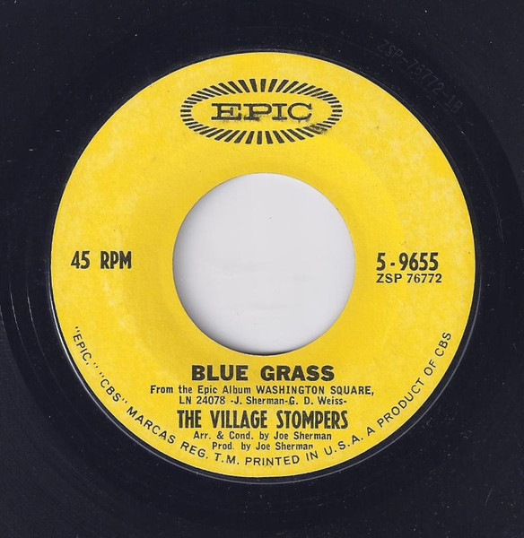 The Village Stompers - Blue Grass / The La-Dee-Da Song | Releases