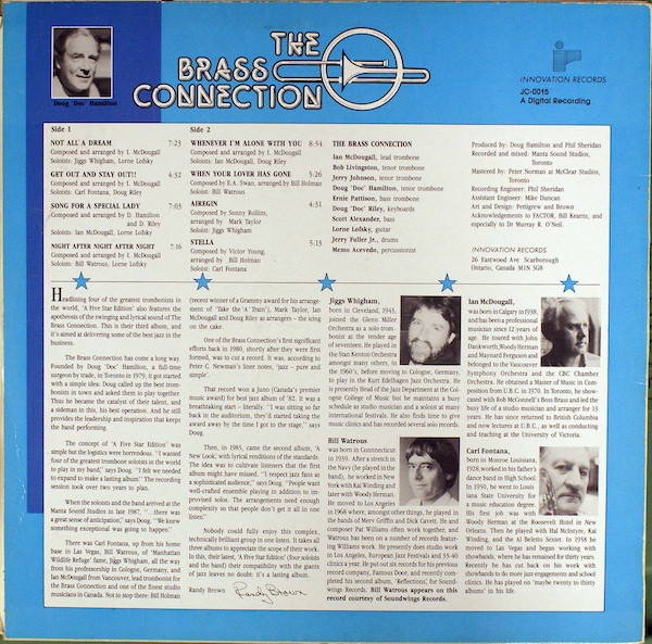 télécharger l'album The Brass Connection, Carl Fontana, Ian McDougall, Bill Watrous, Jiggs Whigham - A 5 Star Edition