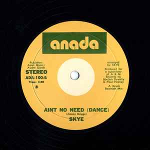 Skye (7) - Aint No Need (Dance) / Family Tree (Disco Version) album cover