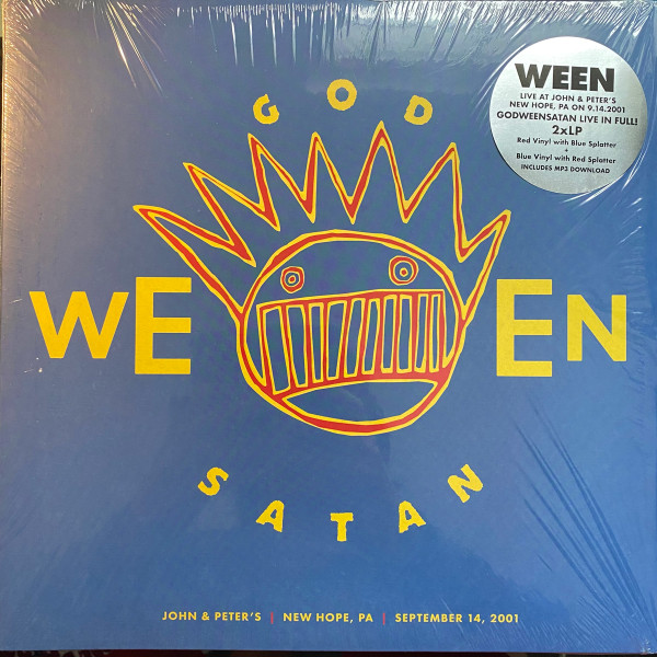 Ween God Ween Satan Live 2021 Red With Blue Splatter Vinyl