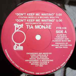 Tia Monae - Don't Keep Me Waiting album cover