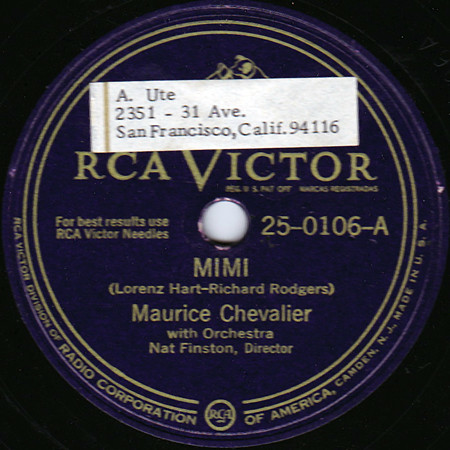 lataa albumi Maurice Chevalier - Mimi Un Tout PTit Peu