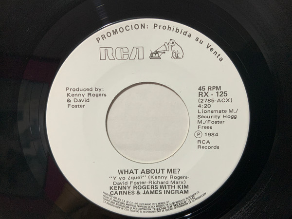 Kenny Rogers & Kim Carnes & James Ingram – What About Me? (1984, Vinyl ...