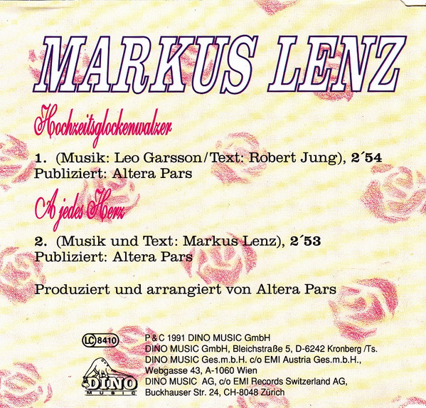 descargar álbum Markus Lenz - Hochzeitsglockenwalzer