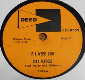 Rita Raines - If I Were You / Boy Meets Girl album cover