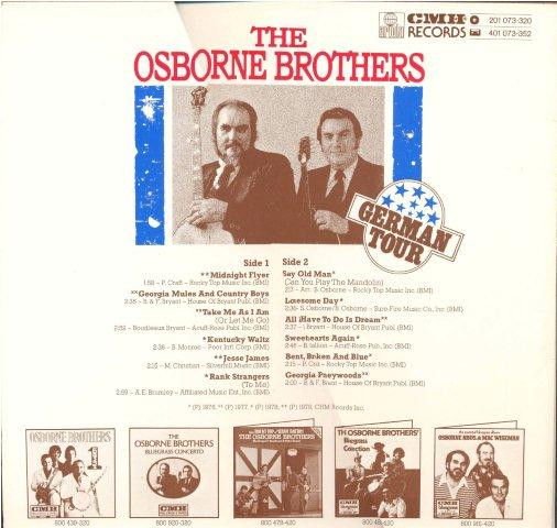 descargar álbum The Osborne Brothers - German Tour