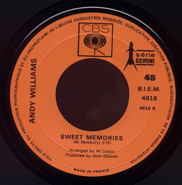 baixar álbum Andy Williams - Cant Help Falling In Love Sweet Memories