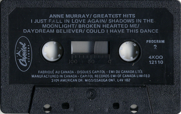 Anne Murray - Anne Murray's Greatest Hits | Capitol Records (4X00-12110) - 4