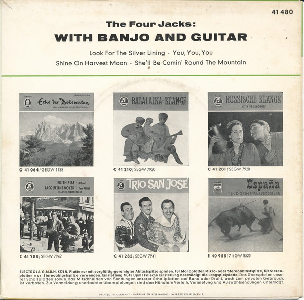baixar álbum Four Jacks - The Four Jacks With Banjo And Guitar