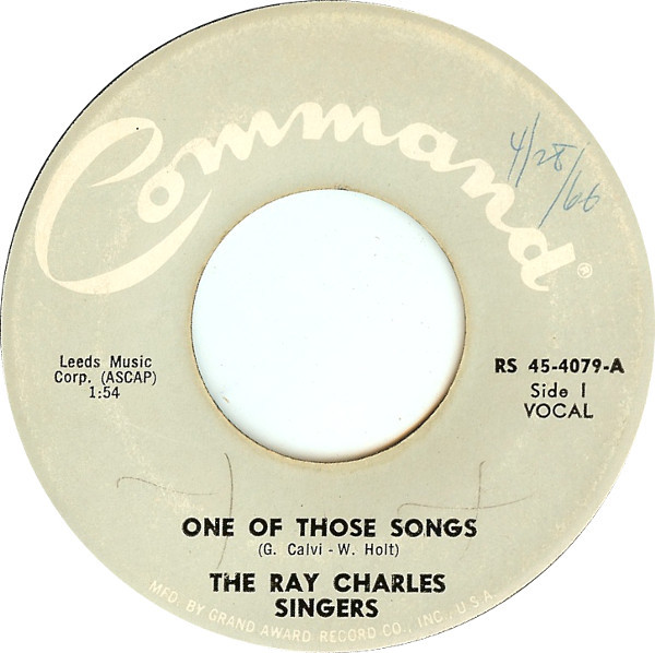 télécharger l'album The Ray Charles Singers - One Of Those Songs To You