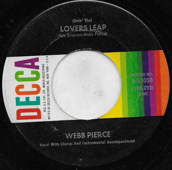 Webb Pierce – (Doin' The) Lovers Leap / Is It Wrong (For Loving