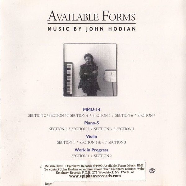 baixar álbum John Hodian - Available Forms