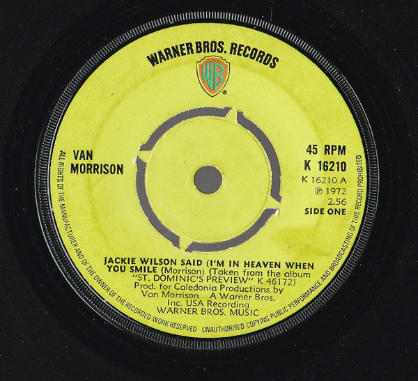 last ned album Van Morrison - Jackie Wilson Said Im In Heaven When You Smile