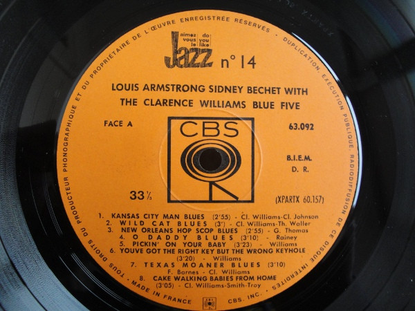 last ned album Louis Armstrong, Sidney Bechet - Louis Armstrong Sidney Bechet With The Clarence Williams Blue Five