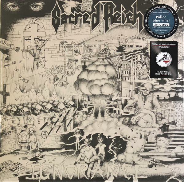 Sacred Reich – Ignorance (2017, Blue, Vinyl) - Discogs