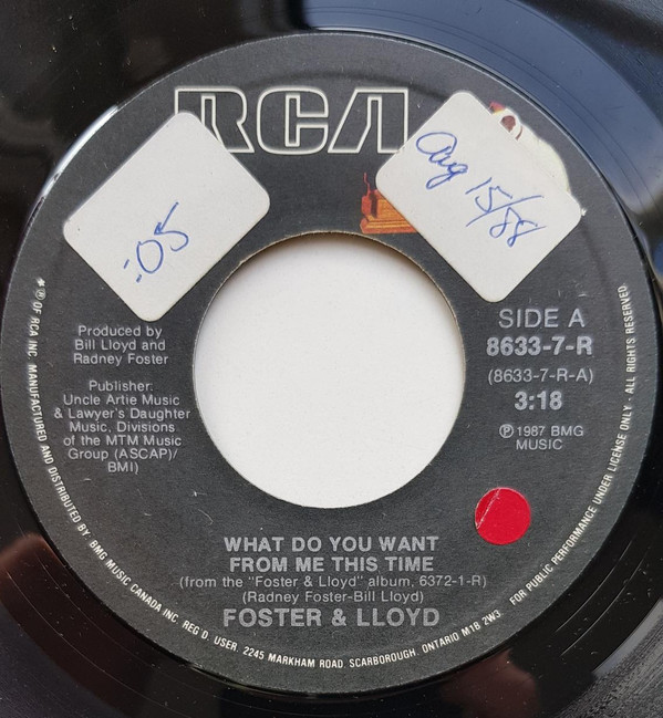 baixar álbum Foster And Lloyd - What Do You Want From Me This Time