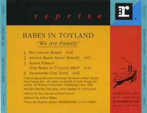 Babes In Toyland - We Are Family album cover
