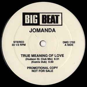 Jomanda True Meaning Of Love 1991 Vinyl Discogs