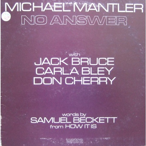 Michael Mantler – No Answer (Vinyl) - Discogs