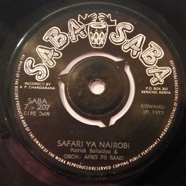 baixar álbum Patrick Balisidya & Afro 70 Band - Safari ya Nairobi Kufaulu