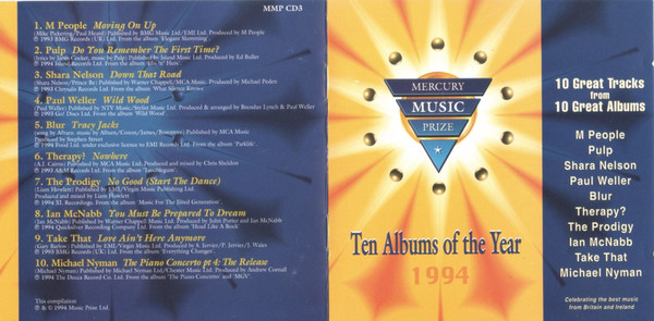 baixar álbum Various - 1994 Mercury Music Prize Ten Albums Of The Year Sampler