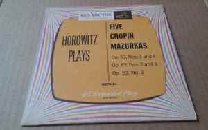 Vladimir Horowitz – Horowitz Plays Five Chopin Mazurkas (1952, Red