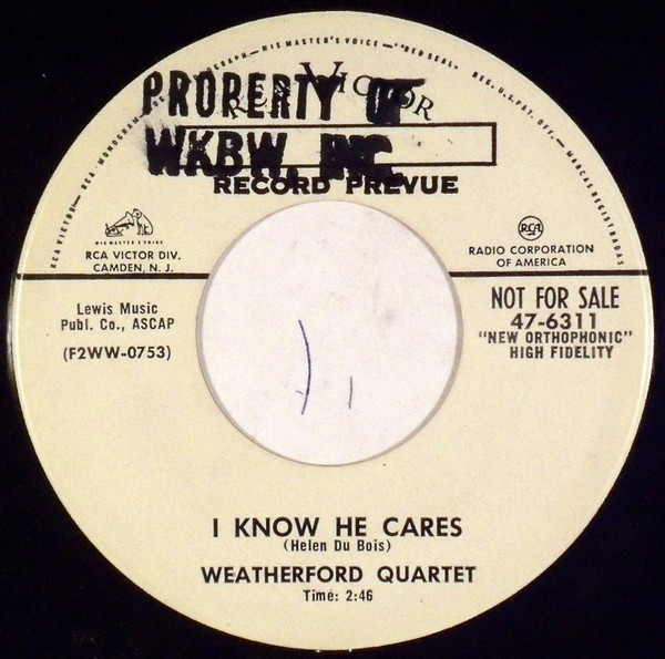 descargar álbum Weatherford Quartet - I Know He Cares