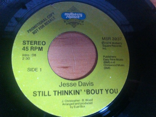 descargar álbum Jesse Davis - Still Thinkin Bout You Love Lady