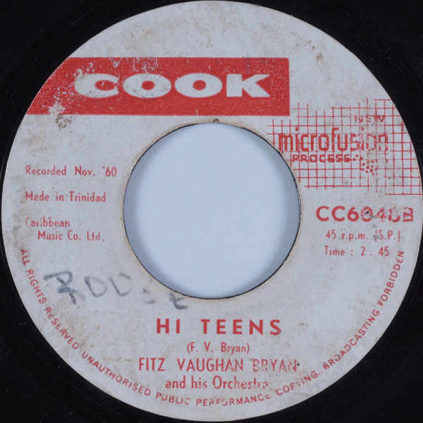 Fitz Vaughan Bryan And His Orchestra - Teensville / Hi, Teens