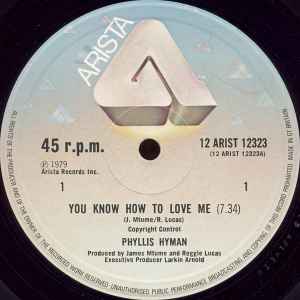 Phyllis Hyman – You Know How To Love Me (1979, Vinyl) - Discogs