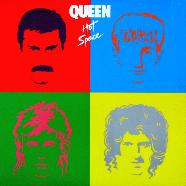 Queen - portada original del álbum de vinilo - Hot Space - 1982