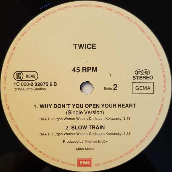 last ned album Twice - Why Dont You Open Your Heart