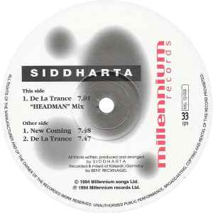 Siddhartha - De La Trance album cover