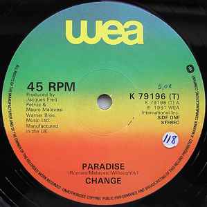 Change - Paradise album cover