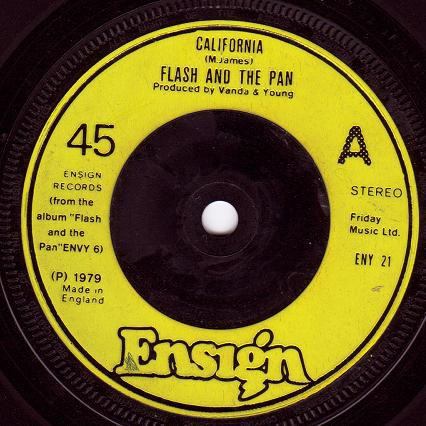 Flash And The Pan – California (1979, Vinyl) - Discogs