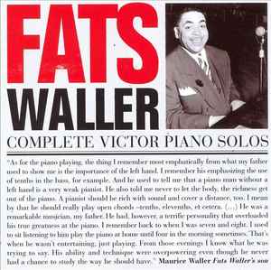 Fats Waller - Complete Victor Piano Solos album cover