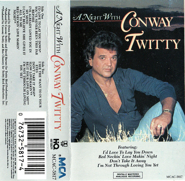 Conway Twitty – A Night With Conway Twitty (1986, Vinyl) - Discogs