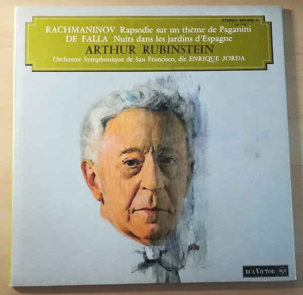 Album herunterladen Rachmaninov, De Falla, Orchestre Symphonique de San Francisco, Arthur Rubinstein - Rapsodie Sur Un Thème de Paganini Op43 Nuits Dans Les Jardins Despagne