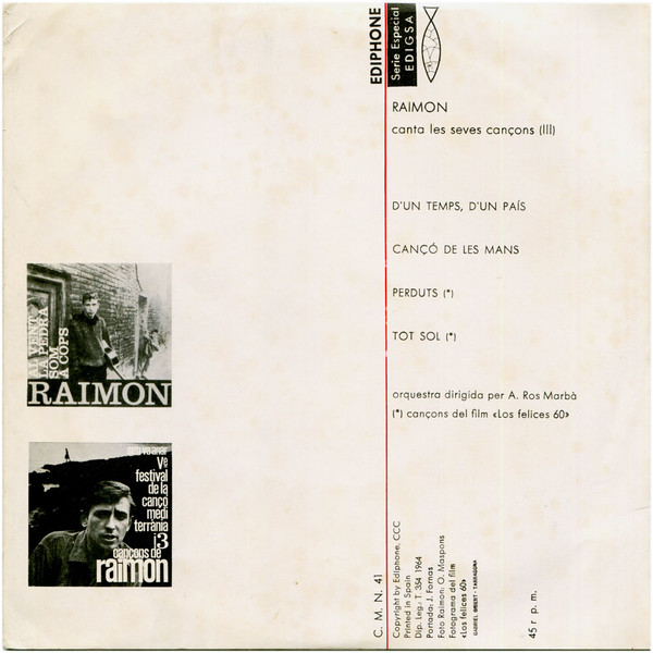 Album herunterladen Raimon - Canta Les Seves Cançons III