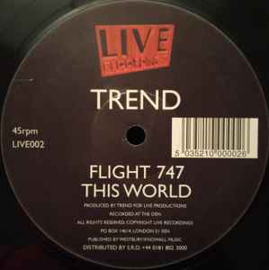 Trend - Flight 747 / This World album cover