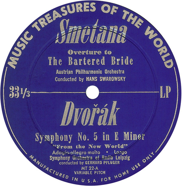 descargar álbum Smetana Dvořák - Overture To The Bartered Bride Symphony No 5 In E Minor From The New World Slavonic Dances Nos 1 And 2