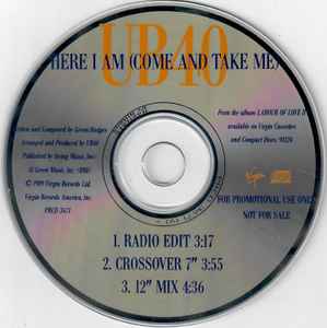 Here I Am (Come And Take Me) (CD, Single, Promo) for sale