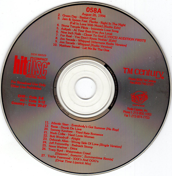 télécharger l'album Various - HitDisc 058A