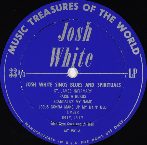 descargar álbum Josh White - Josh White Sings Blues And Spirituals