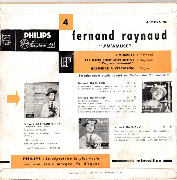 ladda ner album Fernand Raynaud - 4 JMAmuse