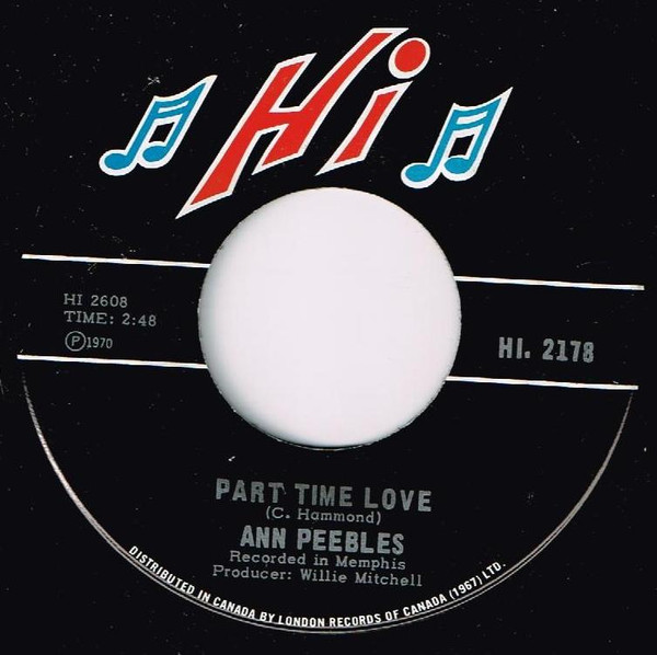 Ann Peebles - Part Time Love / I Still Love You | Releases | Discogs