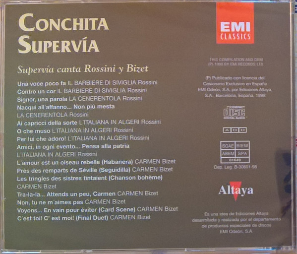 télécharger l'album Conchita Supervía - Supervía Canta Rossini Y Bizet