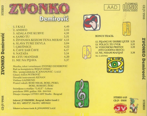 lataa albumi Zvonko Demirović - Nataša