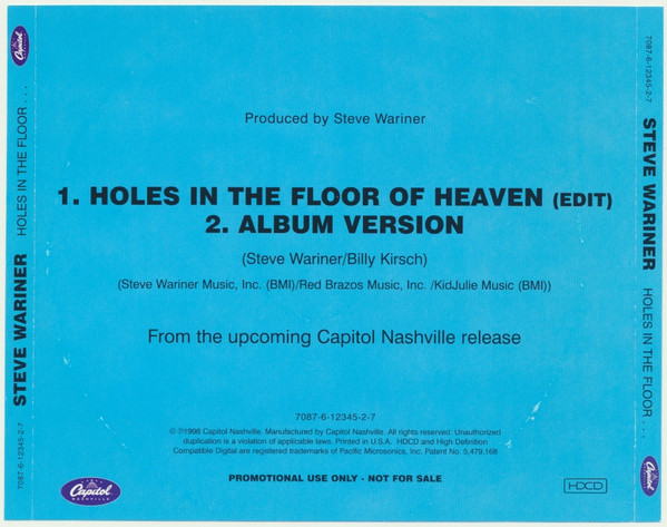 télécharger l'album Steve Wariner - Holes In The Floor Of Heaven